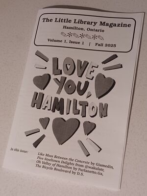 printed black & white zine